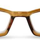 2SeeLife Premium Cat Eye Reading Glasses for Women Narrow-Medium Fit, Sturdy Frame, Spring Hinges, Stylish Funky Readers, Amber Green, +1.00