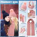 Cutecrop 10 Pcs Winter Hat Scarf Gloves Earmuffs Socks for Women Men Skiing Snowboarding Snow Shoveling Outdoor Warmth
