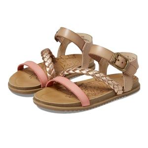 Blowfish Malibu Girls Mylo-T (Toddler/Little Kids) Flat Sandal, Rosegold/Cashew/Pink, 9