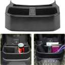 JeCar Rear Cup Holder Floor Console Mounted Drink Holder Rear Seat Storage Organizer Interior Accessories Compatible with Jeep Wrangler 2018-2023 JL Unlimited