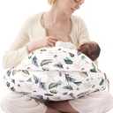 Momcozy Innovative Safety Guard Nursing Pillow for Breastfeeding- Wider Feeding Pillows for More Support for Mom & Baby- Easier Nursing & Hand Free- Fit for All, Removable Cotton Cover