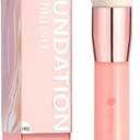 DUcare Flat Top Kabuki Foundation Brush - Premium Makeup Brush for Liquid, Cream, and Powder - Buffing, Blending, and Face,Pink