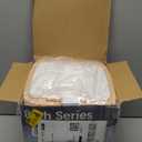 Bathroom Accessories Set - Elegant White Bathroom Set, 10PC Bathroom Accessory Set, Toilet Brush, Trash Can, Qtip Holder Dispenser & Soap Dispenser