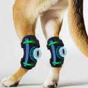Dog Leg Brace for Rear Leg, Hock & Ankle Support, Dog Brace for Torn ACL & CCL, Dog Leg Sleeve for Back Hind, Rear Legs ACL Tear for Dog Arthritis (M Pair)
