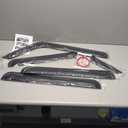 in-Channel Rain Guards Fit for Jeep Wrangler JL 2018-2025 and Gladiator 2020-2025 Window Rain Guards Visors Vent Visors Window Deflector Vent Shades Car Accessories -4 pcs