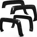 Tyger Auto Fender Flare Compatible with 2014-2018 Chevy Silverado 1500; 2015-2019 2500 3500HD 6.5' & 8' Bed, Smooth Textured Black Paintable Bolt-Riveted Style 4pc | TG-FF8C4128