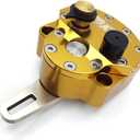 Motorcycle Front Steering Damper Stabilizer Fit For CRF YZF EXC RMZ KLX Most Motorcycle Enduro Pit Dirt Bike Universal Front Motorcycle Safety Control Adjustable Moto Accessories (Gold)