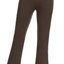 FireSwan Flare Leggings for Women High Waisted Seamless Yoga Pants with Tummy Control Bootcut Bell Bottoms Leggings, M