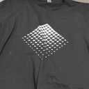 Mens Graphic T-Shirts Triangle Geometric Gradient Art Short Sleeve Summer Top Crewneck Casual Tees for Men (Large, Black)