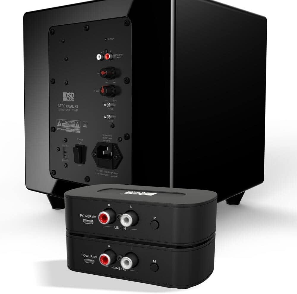 OSD Audio Wireless 5.8GHz Subwoofer Kit Transmitter and Receiver, Fast Connection WSK-SUB