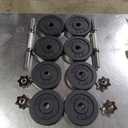 Yes4All Adjustable Dumbbell Set with Weight Plates/Connector - Exercise & Workout Equipment - 55lbs