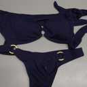 MakeMeChic Halter Bikini Sets for Women Sexy Micro Bikini Bathing Suit Two Piece Swimsuits 2025, XS, Navy