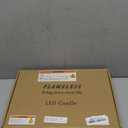 Homemory Ivory Flameless LED Candles with Remote Control & Timer, Battery Operated, Modern Design, Set of 7 for Home Decor, Wedding, or Events (White)