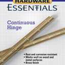 Hardware Essentials 851071 Continuous Pin 36" x 1-1/2" Brass