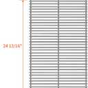 1 Pack 50071 Grill Steel Wire Cooking Grid Rock Grates Replacement Parts for Backyard Pro BY13-101-001-1,14 7/16 inch x 24 13/16 inch