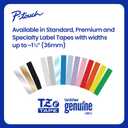 Brother Genuine P-Touch TZE-241 Tape, 3/4" (0.70") Standard Laminated P-Touch Tape, Black on White, Perfect for Indoor or Outdoor Use, Water Resistant, 26.2 Feet (8M), Single-Pack