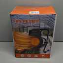 Buyplus Greenhouse Heater with Digital Thermostat, 1500W Outdoor Heaters for Patio, Overheat Protection & 3S Fast Heating, Electric Space Heater for Greenhouse, Patio, Garage, Flower Room, Silver