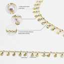 PAMIR TONG Pearl Beading Chain Beaded Rosary Link Chains for Craft DIY Bracelet, Necklace, Glass, Mask, Shoes, Clothes Decoration,Jewelry Making (CC29)