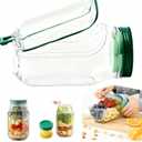 Salad Pod Mason Jar Side Open, Portable Salad Container, Reusable Salad Jar with Side Opening,With Leakproof Dressing Compartment, Suitable for Home, Outdoor, Travel Meal1PCS