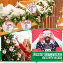 6 Set Funny Christmas Ornaments Kit 2025 Santa Claus Gag Ball Gifts Plastic Fillable Ornament Funny Hilarious Prank Inappropriate Naughty Ball Christmas for Adults Tree Hanging Decoration, 3.94 Inch