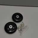 Luggage Suitcase Wheels Kit 84x24mm/3.3"x0.94" w/ 6mm ABEC 608zz Inline Outdoor Skate Replacement Wheels, Set of (2) (OD:84 W:24 ID:6 Axles:35&40mm)