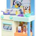 Bluey Kitchen Play Set for Kids Ages 4-8, 3ft Tall Pretend Kitchen Playset Stove, Sink, Oven & 20+ Accessories Chef Hat, Kid Play Kitchen, Medium