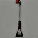 Extendable 33"-46" 2-1 Car Snow Brush , Snow Broom Head for Car Windshield Pin Lock Telescopic with Soft EVA Grip, Long Snow Brush