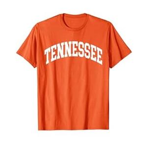 Tennessee TN Varsity Style White Text T-Shirt XS