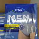 Tena Protective Incontinence Underwear for Men, Maximum, Large, Grey, 80 Count (Waist Size 34in-44in)