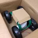 Garden cart on Wheels,Rolling Garden with 360 Degree Swivel seat for Women Men,Gardening stools for Seniors,Scooter for Patio, Yard, and Outdoors (Green)