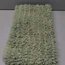 Luxury Chenille Light Sage Green Bathroom Rugs Sets 2 Piece, Thickened Hot Melt Rubber Bottom Bath Mats for Bathroom Non Slip,Bath Rugs Quick Dry Machine Washable for Shower Mat (32"x20"+17"x24")