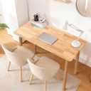 47.2" Dining Table for 2-4 People, Wood Kitchen Table, Rectangular Dining Room Table, Farmhouse Small Kitchen Table, for Dining Room, Kitchen & Study Room (Chairs not Included)