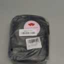 Yarnic Small Crossbody Bag, Vegan Leather Cell Phone Purse for Women, Vintage Wallet Bag with Card Slots (Black-leather Strap)