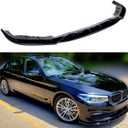 Front Lip Compatible with BMW G30 5 Series Base 2017-2019, Fits for 520i 530i 530e 535i 540i M550i, Bumper Air Dam Lower Chin Spoiler Splitter, Protection Body (Gloss Black)