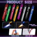 Tuanse 16 Pack Pen Light Nurse LED Penlight Pen Lights for Nurses Pupil Penlight with Pupil Gauge Reusable for Nurse Students Doctors Daily Use