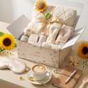 Mothers Day Gifts Happy Birthday Gifts for Mom Wife Grandma Daughter Friends Siste,Self Care Gift Get Well Relaxing Spa Gift Basket Set