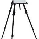 SoHo Artist Aluminum Field Easel, Black - Lightweight Art Supplies Easel Stand for Sign or Painting, Adjustable to 79-1/2", Holds Canvas Up to 60", Includes Nylon Case with Strap
