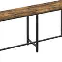 YATINEY 70.8" Long Bar Table, Counter Bar Height Table, High Top Table, Rectangular Hightop Bar Pub, for Kitchen, Living Room, Entryway, Rustic Brown and Black BT08BR