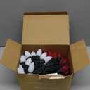 2-Pack Connectable Red and White C9 Christmas LED String Lights, Total 66 FT 100 LED Christmas Lights Plug in with 29V Safe Adapter, Waterproof Decorative Lights Indoor Outdoor for Xmas Decorations