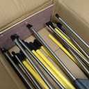 Electric Fence Posts 46 Inches, Fiberglass Step in Temporary Electric Fence Posts for Cows, Sheep, Dog, Portable Fence Stakes for Electric Fencing-50 PCS