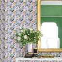 NuWallpaper x Printfresh Meowing Mermaids Lavender Peel and Stick Wallpaper, PFS6392
