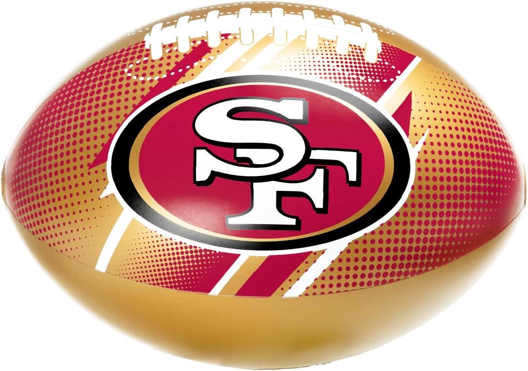 BigMouth 18 Inflatable Pool Football Officially Licensed NFL Fan Gear Merchandise Beach Ball Games for Adults and Teens