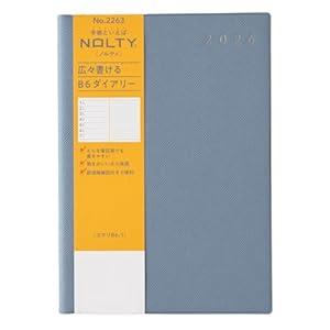 NOLTY Ecri B6-1 Weekly Planner 2026, January Start, Japanese Edition, Blue, 2026-2263