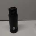 Insulated Magnetic Water Bottle - Reusable Stainless Steel Bottle with MagSafe Compatible Phone Holder - Keeps Cold for 24 Hours - Perfect for Gym, Sports, and Travel - Black 32oz