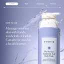 Naturium The Booster Hyaluronic Acid Body Wash, Hydrating & Moisturizing plus Minimizes Dryness, with Glycerin & Vitamin B5, 16.9 oz