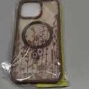 DOMAVER for iPhone 14 Pro Max Case, Magnetic Phone Case iPhone 14 Pro Max [Compatible with MagSafe] Slim Fit Flowers Floral Design Shockproof Protective Bumper Women Men Girls Boys Cover- Brown