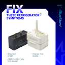 BlueStars New Upgraded W10613606 Refrigerator Compressor Start Relay and Capacitor - Compatible with Whirlpool KitchenAid Kenmore Refrigerators - Replaces W10416065 PS8746522 67003186