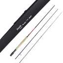 Aventik Riverflow Fly Fishing Rod: 3-Piece (6'1" 0/1wt, 7'3" 2/3wt) & 4-Piece (8'1" 3/4wt, 9'0" 5/6wt) Ultralight Graphite Travel Rod, High Modulus Fast Action Carbon Fiber Rod with Tube(7'3'' LW2/3)