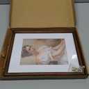 4x6 Picture Frame Natural Oak Wood From California-USA with Real Tempered Glass, Handcrafted 4 x 6 Photo Frame Matted to 3.5 x 5 Wedding Photo,Family Picture,Graduation Picture Display on Table & Wall