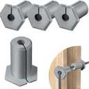 Saillong 4 PCS Cable Routing Grommet Kit Compatible with Starlink Ethernet Cable Rubber Grommet Kits for 3/4 Inch Wall Hole Feed Through Bushing Compatible with Starlink Wall Router Adapter(Grey)